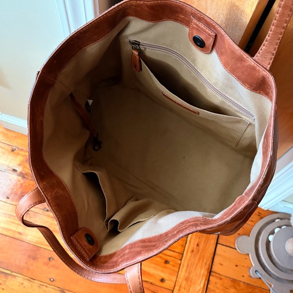 Frye Brown Leather Tote Bag - Picture 3 of 5